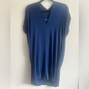 Vince Navy blue silk slip dress Size S